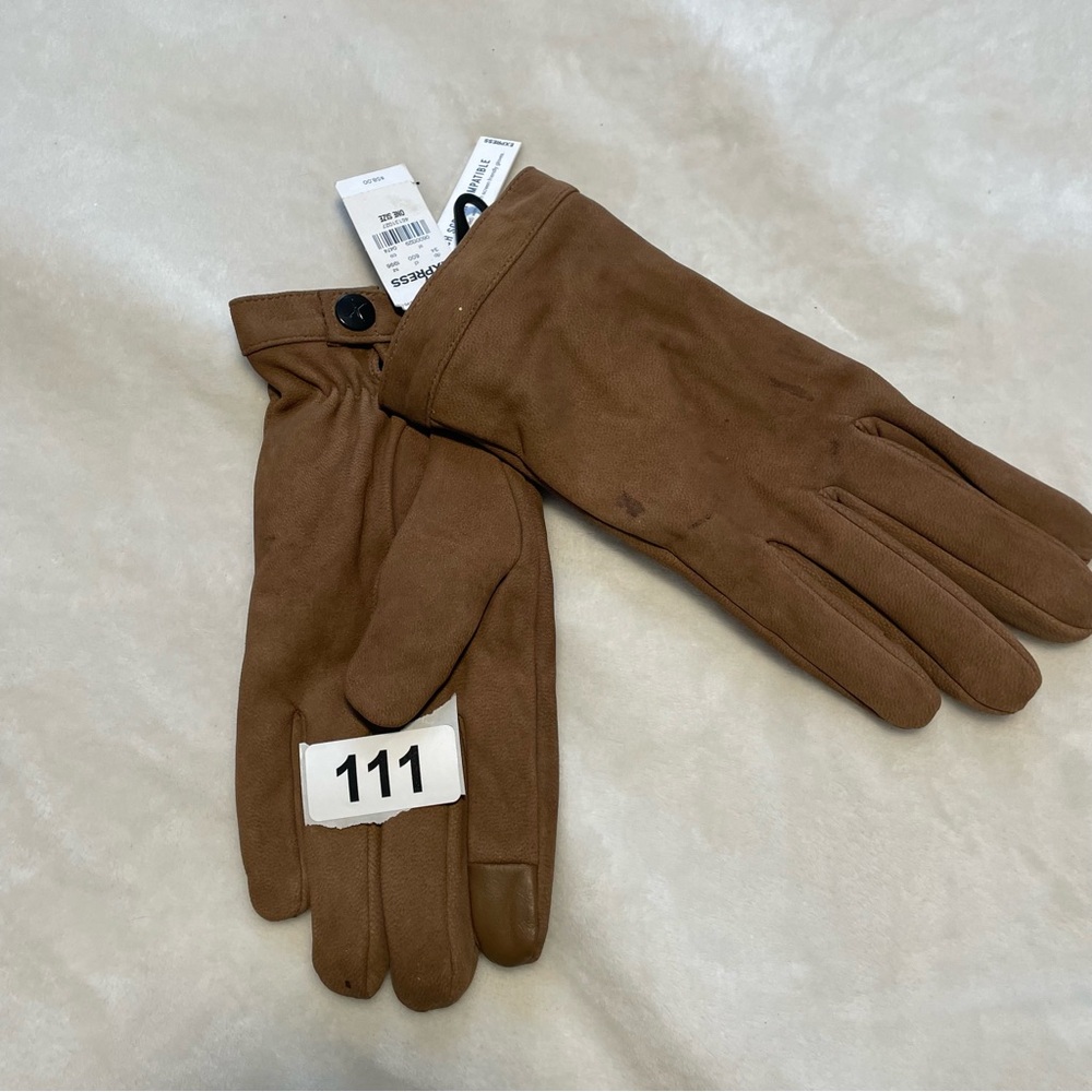 Express Tan Touch Screen Compatible Gloves - image 6